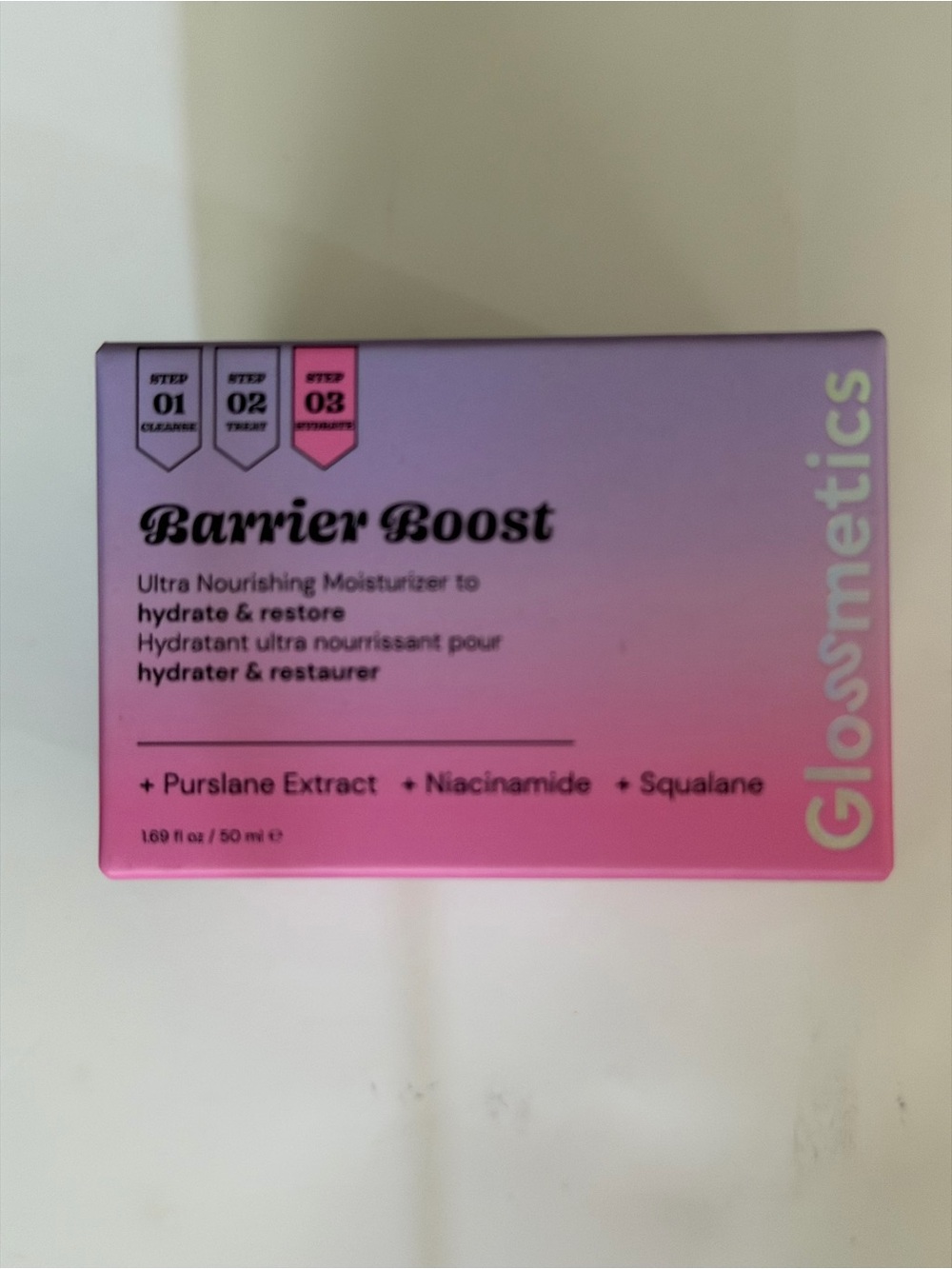 Glossmetics Barrier Boost Ultra Nourishing Moisturizer — Pink Gradient